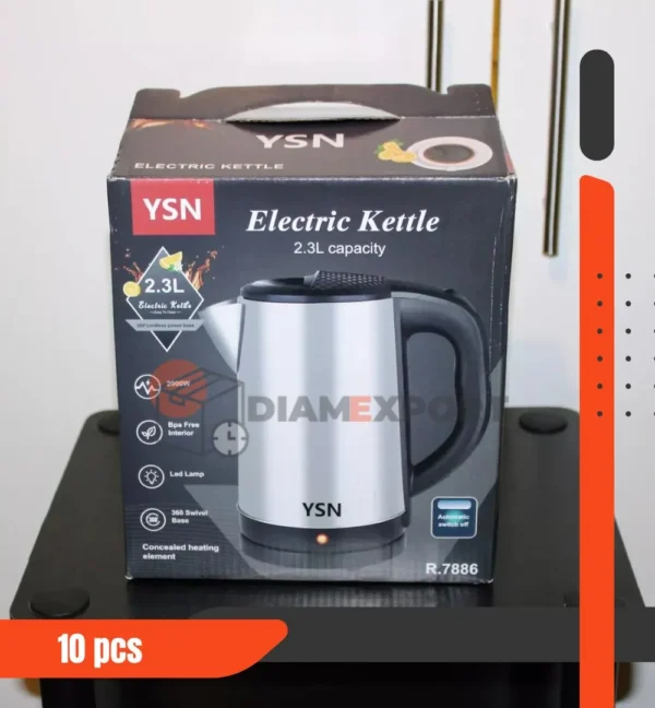 Bouilloire électrique sans fil YSN Protection contre l'ébullition à sec 2200 W 2,3 litres R.7886