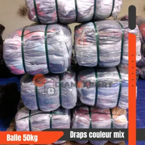 Balle Draps Couleur Mix 50 kg – Friperie