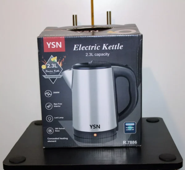 Bouilloire électrique sans fil YSN Protection contre l'ébullition à sec 2200 W 2,3 litres R.7886 – Image 2